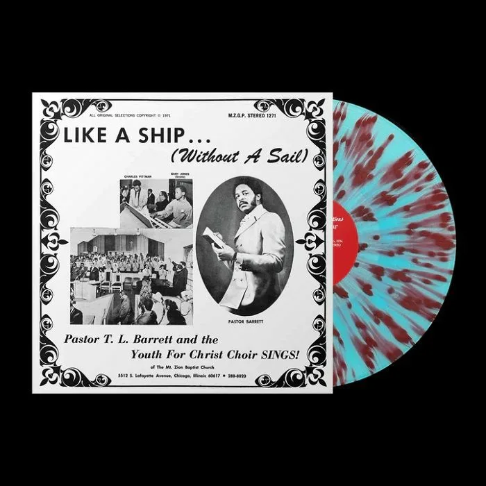 Front cover — Pastor TL BARRETT / THE YOUTH FOR CHRIST CHOIR SINGS — Like A Ship (Without A Sail) (reissue)