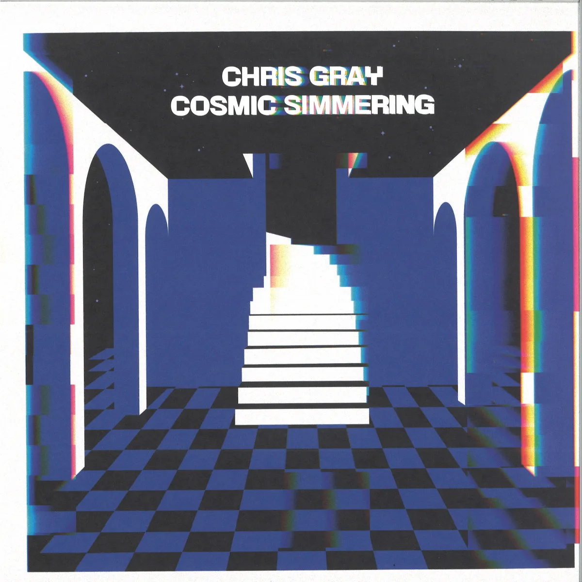 Front cover — Chris Gray — Cosmic Simmering LP 2x12"