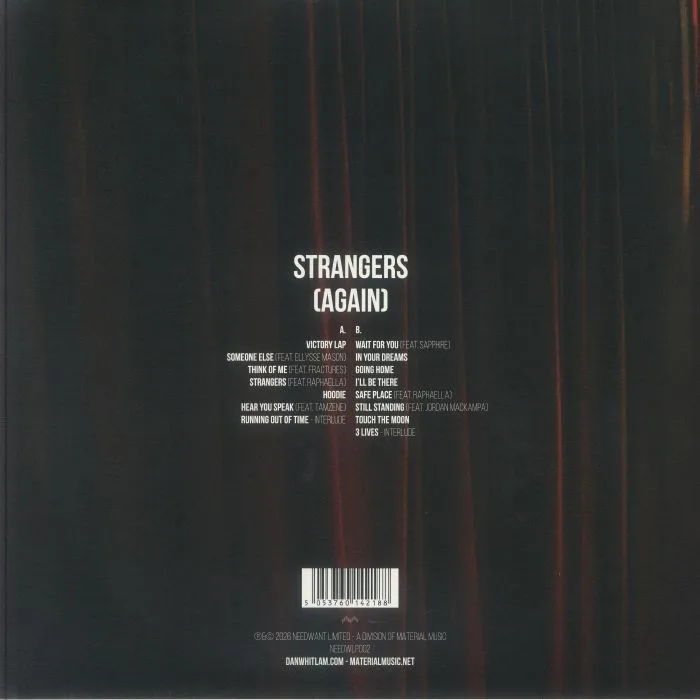 Обратная сторона обложки — Dan WHITLAM — Strangers (Again)