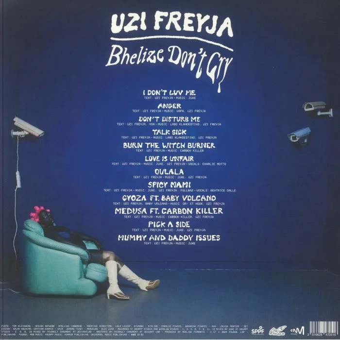 Обратная сторона обложки — UZI FREYJA — Bhelize Don't Cry