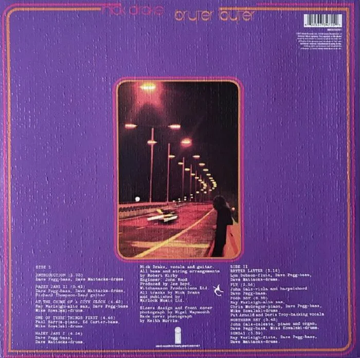 Back cover — Nick DRAKE — Bryter Layter