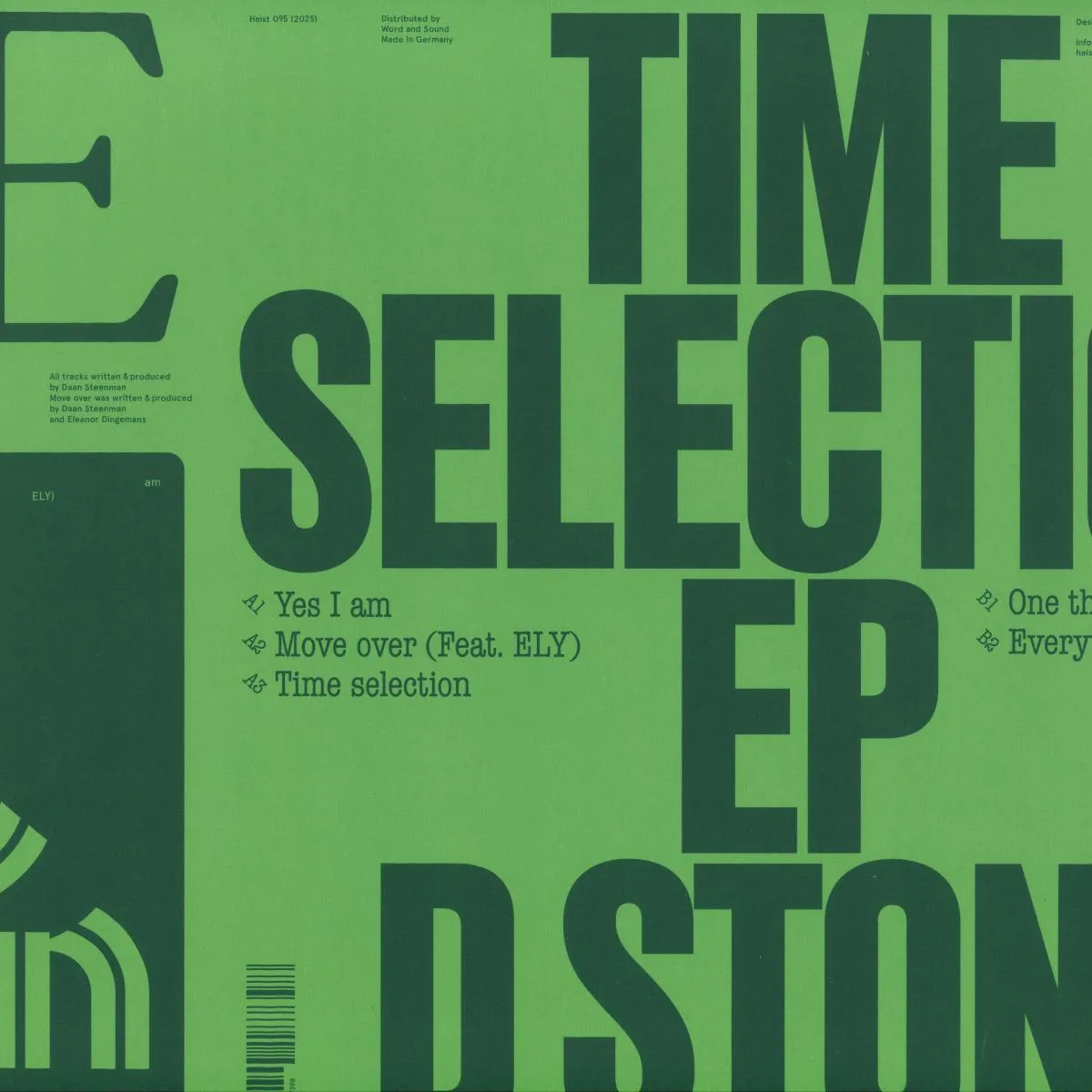 Лицевая сторона обложки — D Stone — Time selection EP