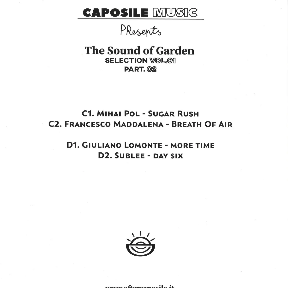 Обратная сторона обложки — Various — The Sound Of Garden Vol II