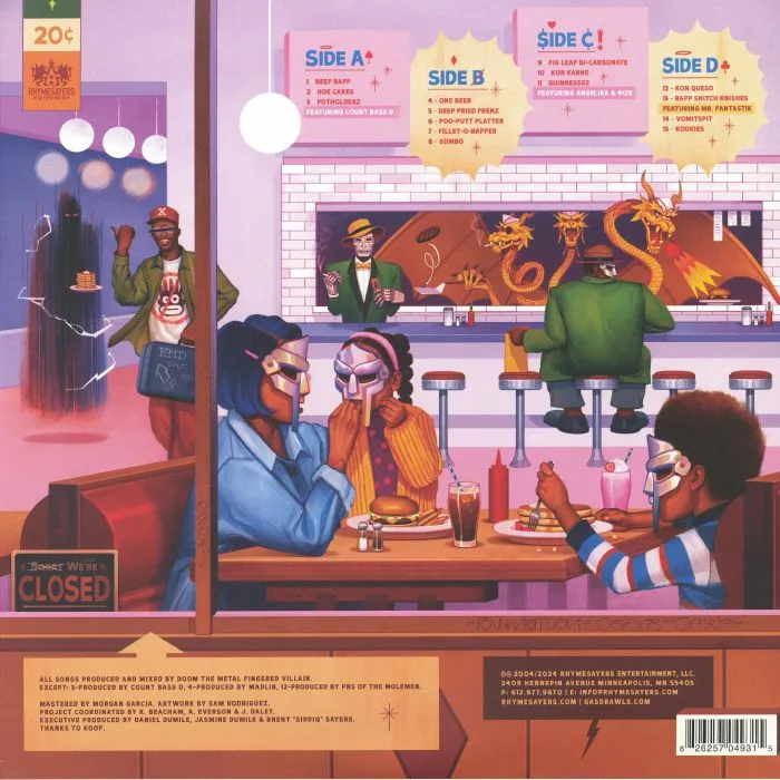 Обратная сторона обложки — MF DOOM — MM Food (20th Anniversary Edition)