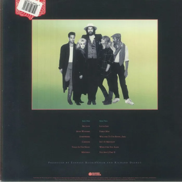 Back cover — FLEETWOOD MAC — Tango In The Night (Rhino Reserve) (B-STOCK)