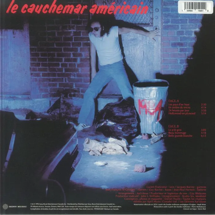 Back cover — AUT'CHOSE — Le Cauchemar Americain (Record Store Day RSD 2026)