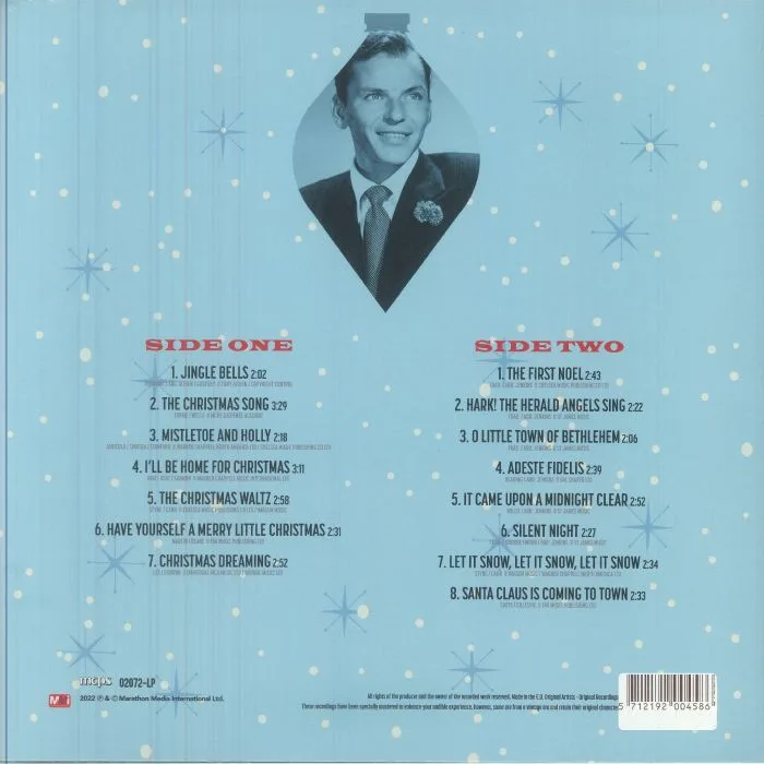 Back cover — Frank SINATRA — Christmas With Ol' Blue Eyes (reissue)