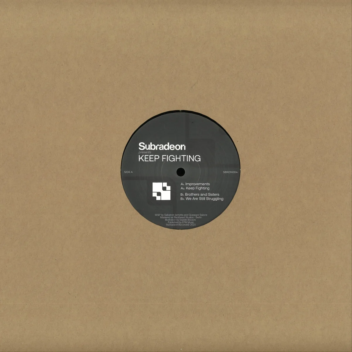 Back cover — Subradeon — Keep Fighting