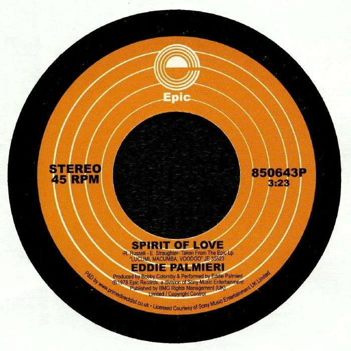Лицевая сторона обложки — Eddie PALMIERI — Spirit Of Love