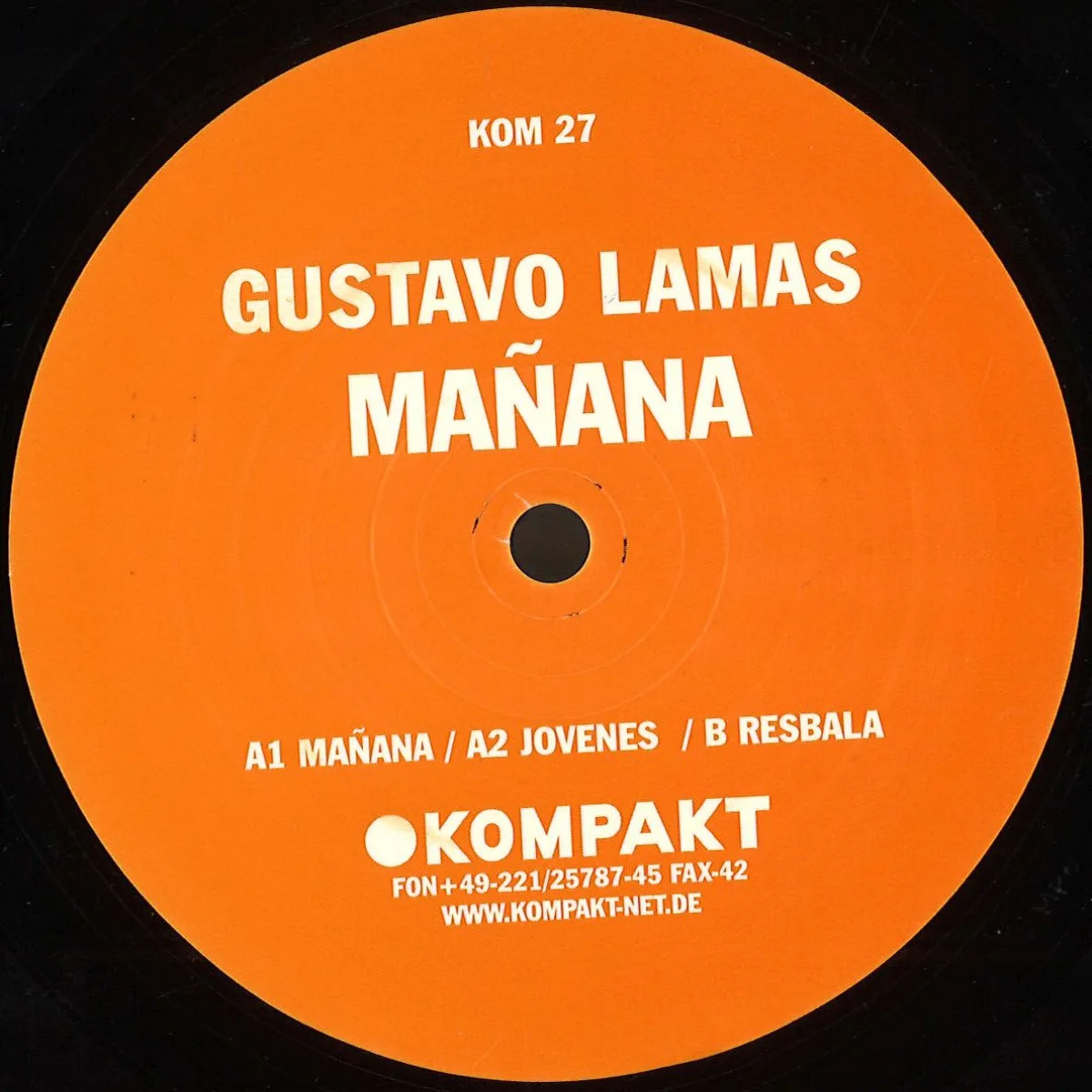 Лицевая сторона обложки — Gustavo Lamas — Manana