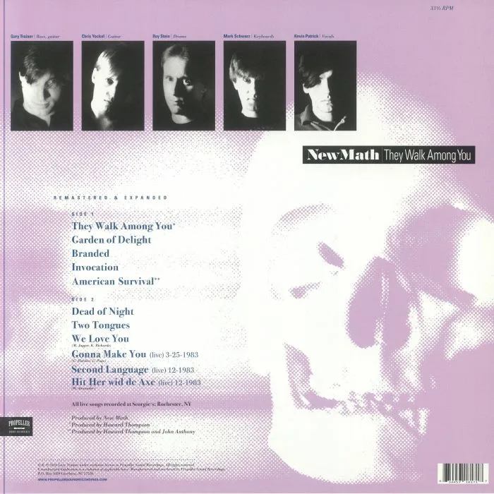 Back cover — NEW MATH — They Walk Among You (Expanded Edition) (remastered)