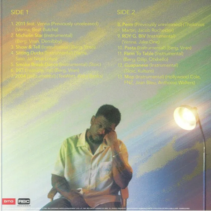 Обратная сторона обложки — Mick JENKINS — The Patience (Instrumental Deluxe Edition)