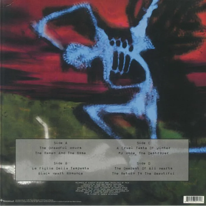 Обратная сторона обложки — MY DYING BRIDE — The Dreadful Hours (reissue) (B-STOCK)