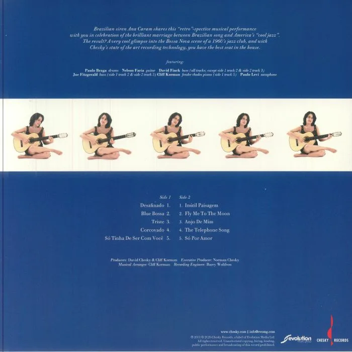 Back cover — Ana CARAM — Blue Bossa (reissue)