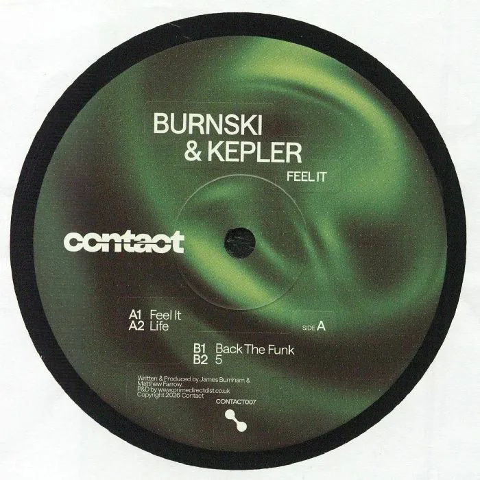 Лицевая сторона обложки — BURNSKI / KEPLER — Feel It EP