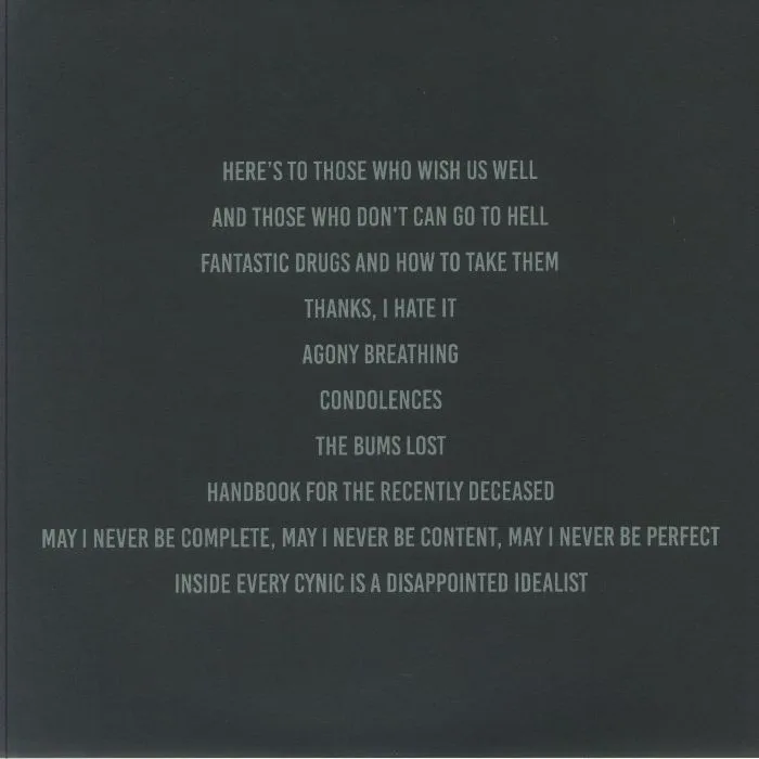 Back cover — KID YOU NOT — Thanks I Hate It