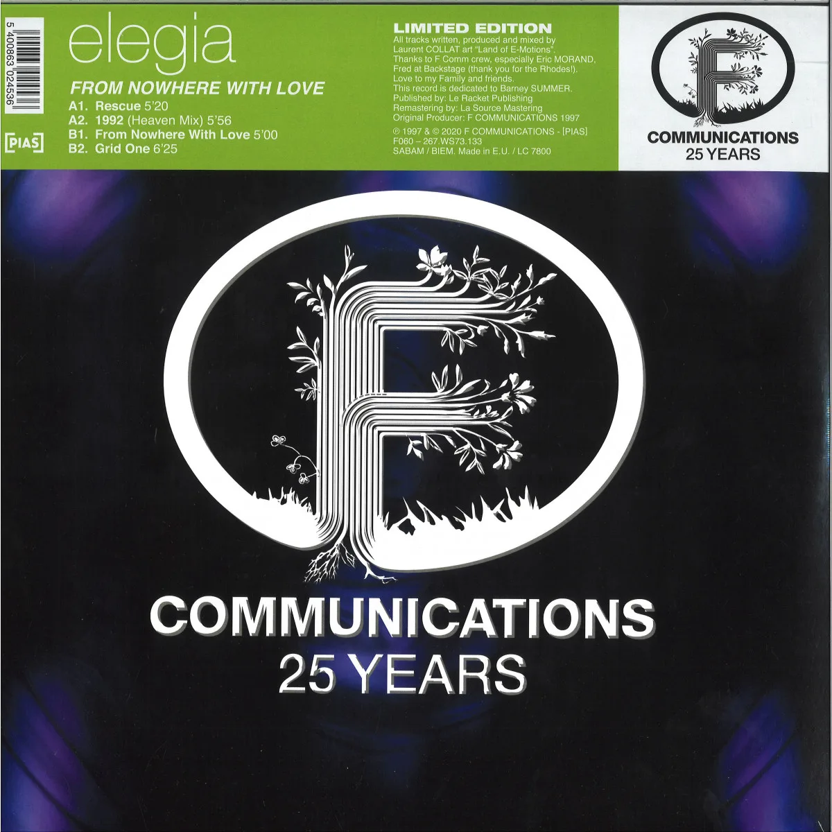 Elegia — FROW NOWHERE WITH LOVE