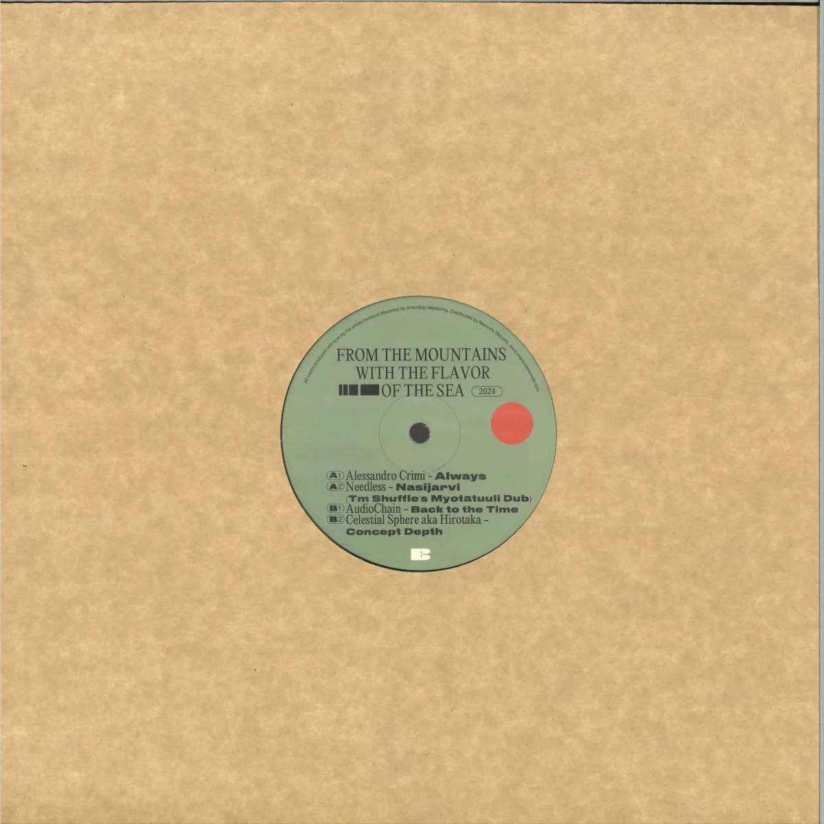 Back cover — Various — From the mountains with the flavor of the sea EP