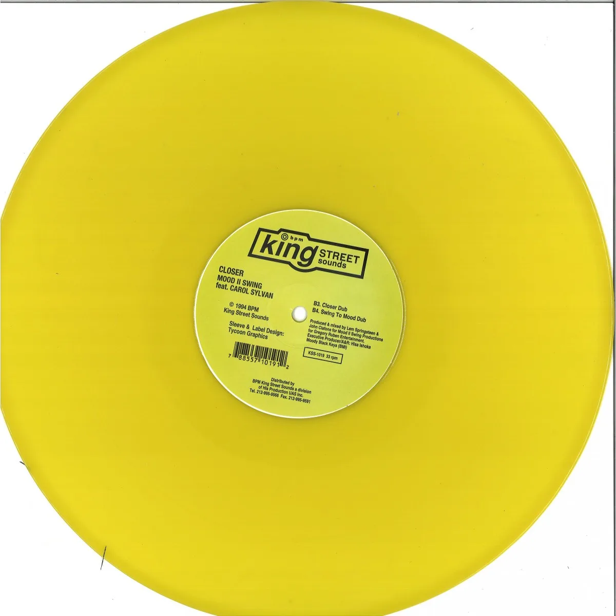 Mood Ii Swing — Closer (Yellow Vinyl Repress)