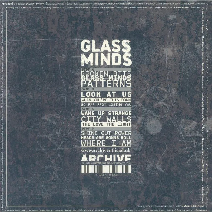 Обратная сторона обложки — ARCHIVE — Glass Minds