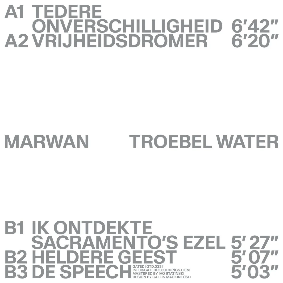 Обратная сторона обложки — Marwan — Troebel Water