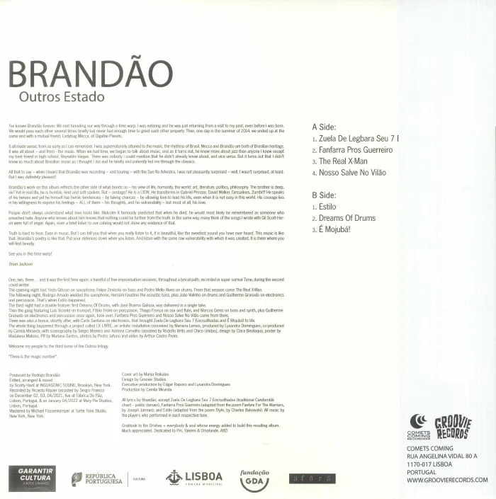 Back cover — BRANDAO — Outros Estado