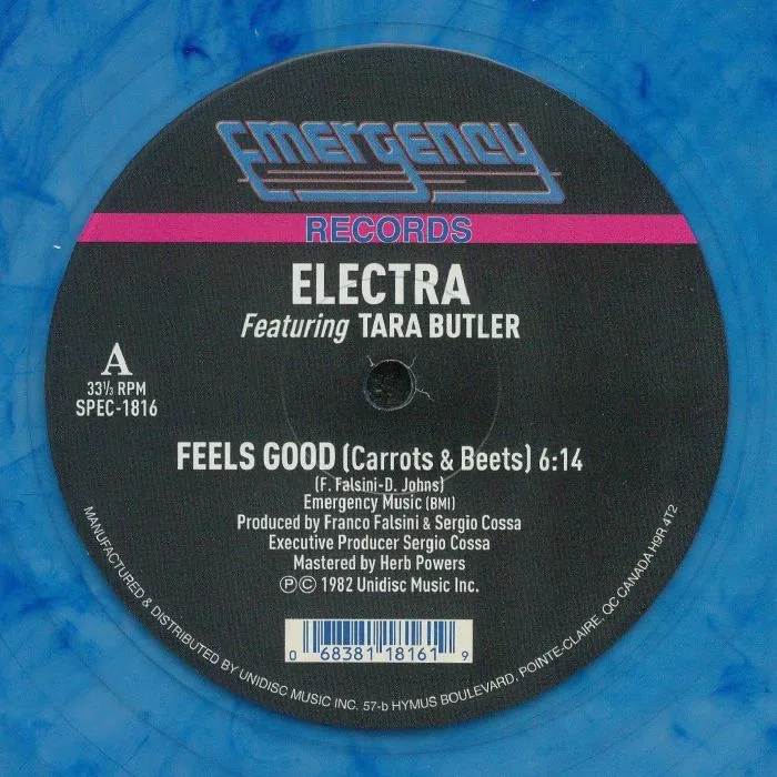 Лицевая сторона обложки — ELECTRA feat TARA BUTLER — Feels Good (Carrots & Beets)
