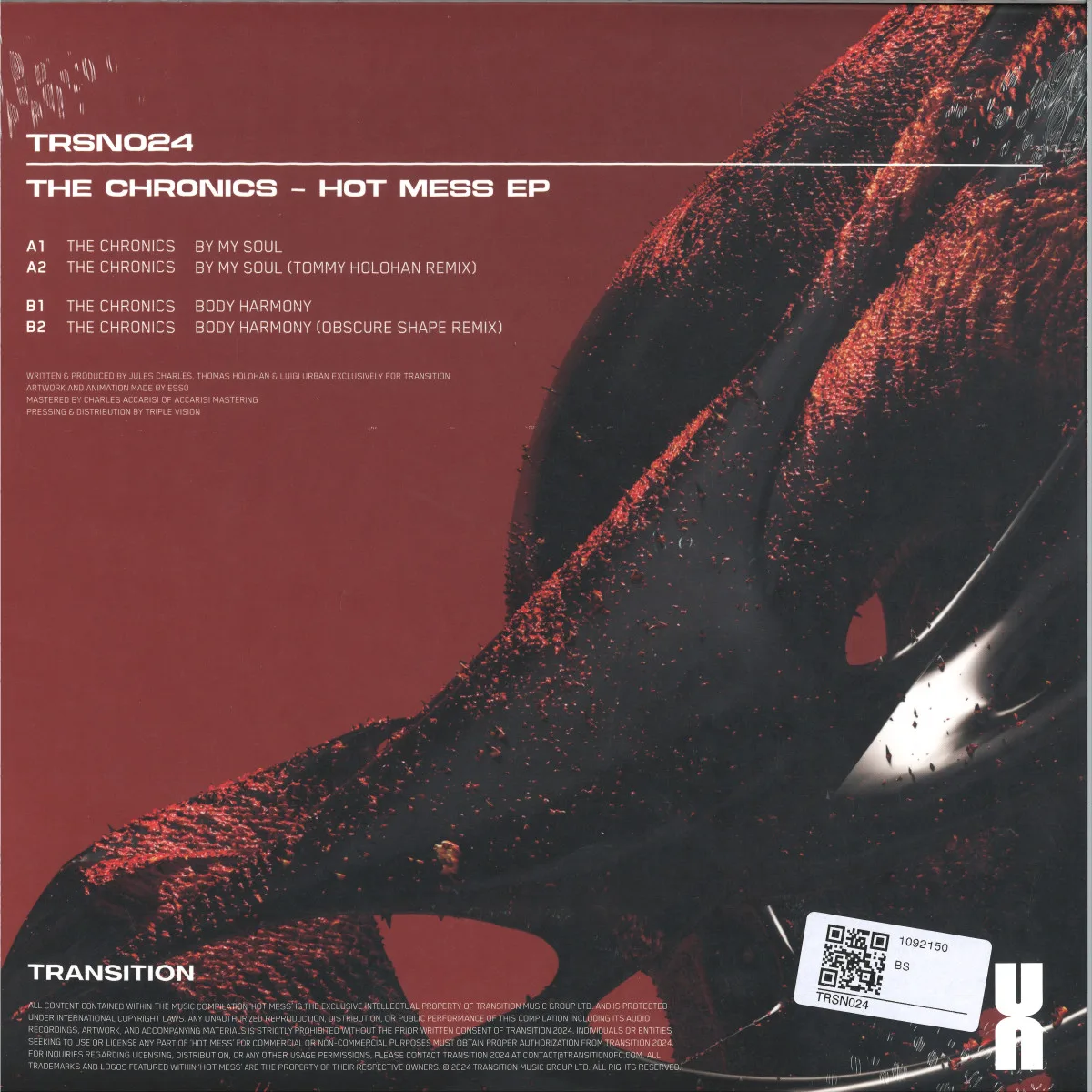 Back cover — The Chronics — Hot Mess EP