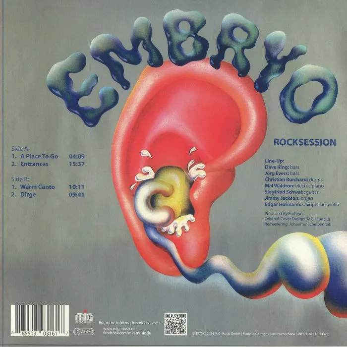 Back cover — EMBRYO — Rocksession