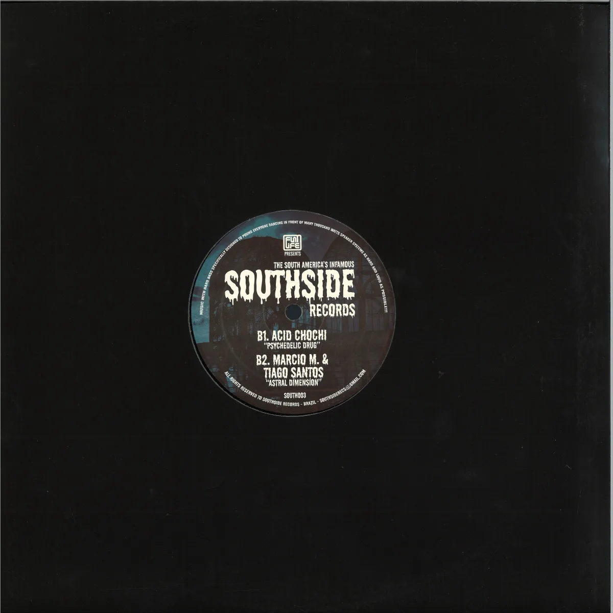 Обратная сторона обложки — Various — SOUTHSIDE RECORDS 003