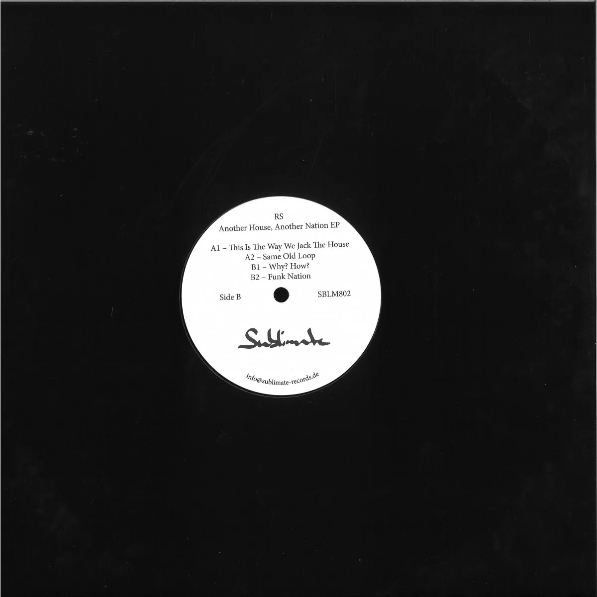 Обратная сторона обложки — Rs — Another House, Another Nation EP