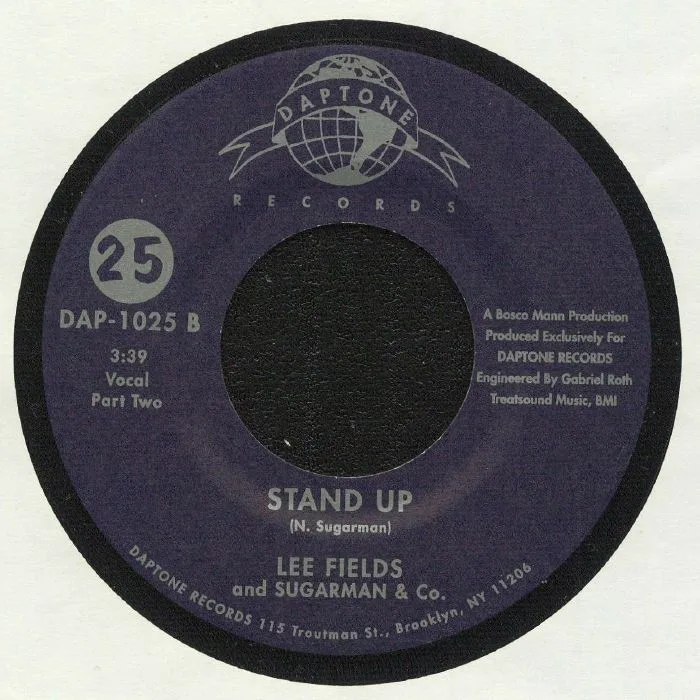 Обратная сторона обложки — Lee FIELDS & SUGARMAN & CO — Stand Up