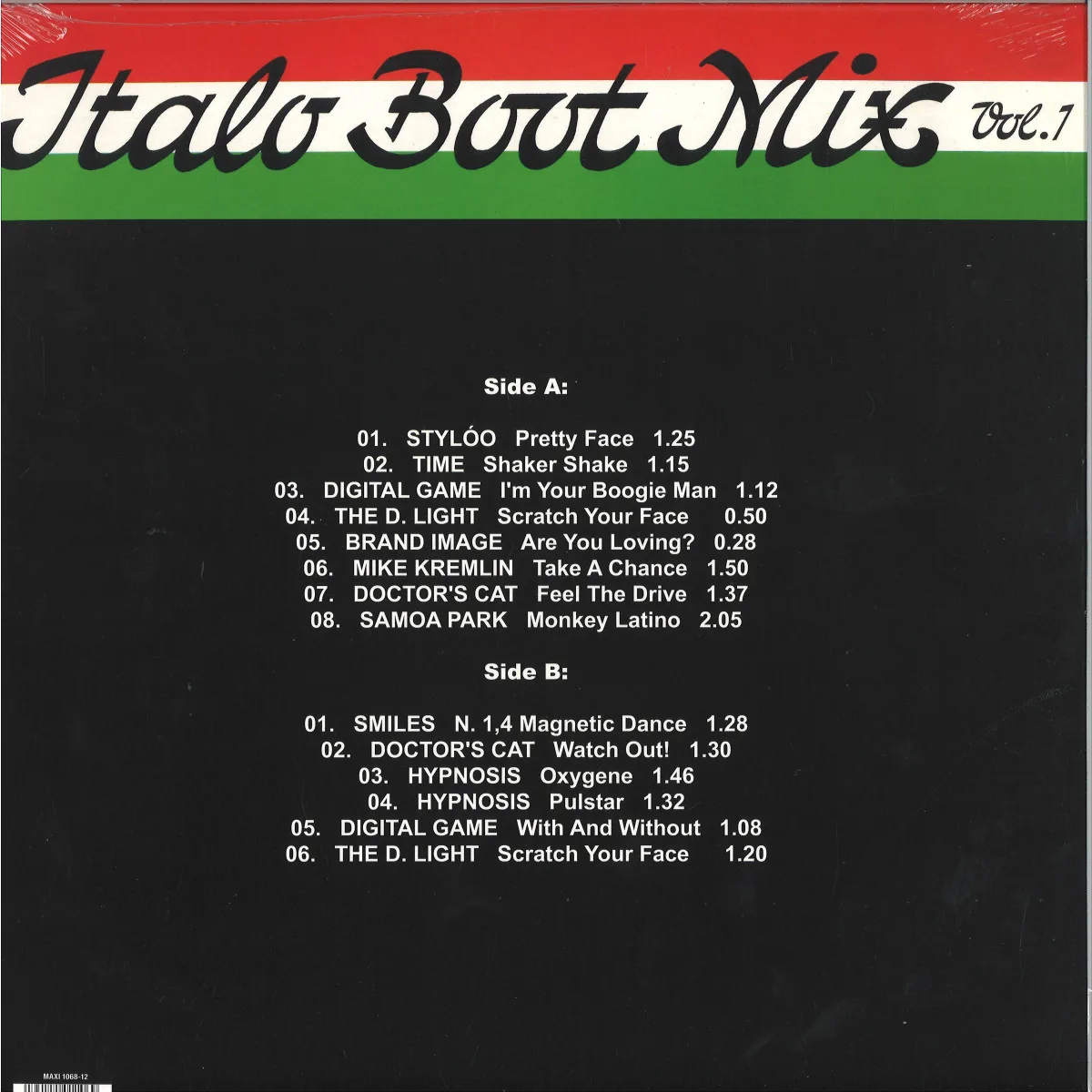 Обратная сторона обложки — Various — Italo Boot Mix Vol. 1