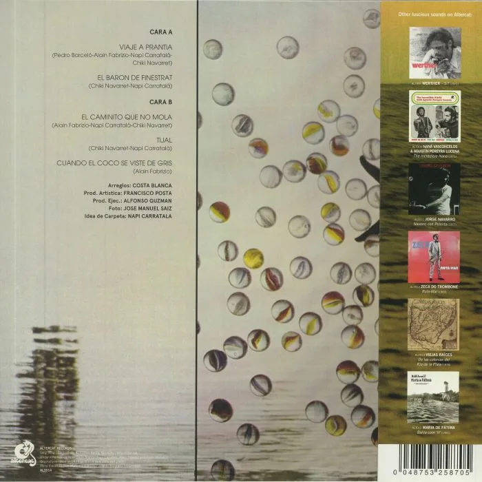 Back cover — COSTA BLANCA — Viaje A Prantia (reissue)