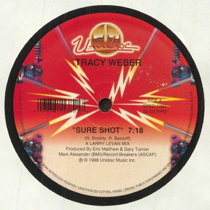 Лицевая сторона обложки — Tracy WEBER — Sure Shot