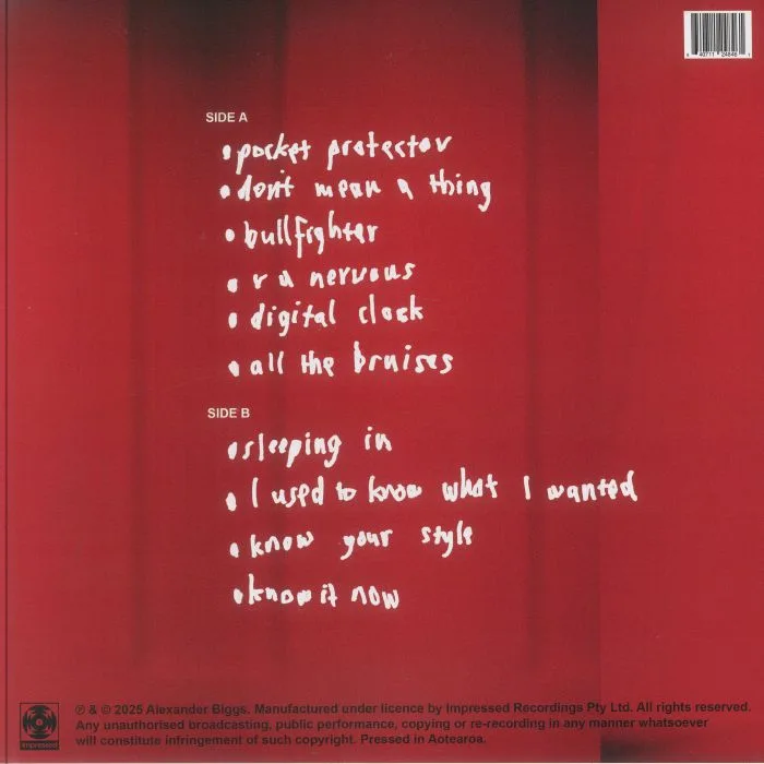 Back cover — Alexander BIGGS — Stay With The Horses