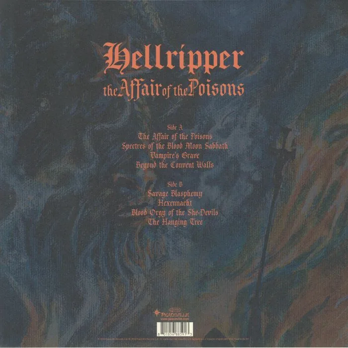 Back cover — HELLRIPPER — The Affair Of The Poisons