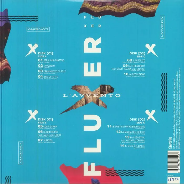 Обратная сторона обложки — FLUXER — L'Avvento