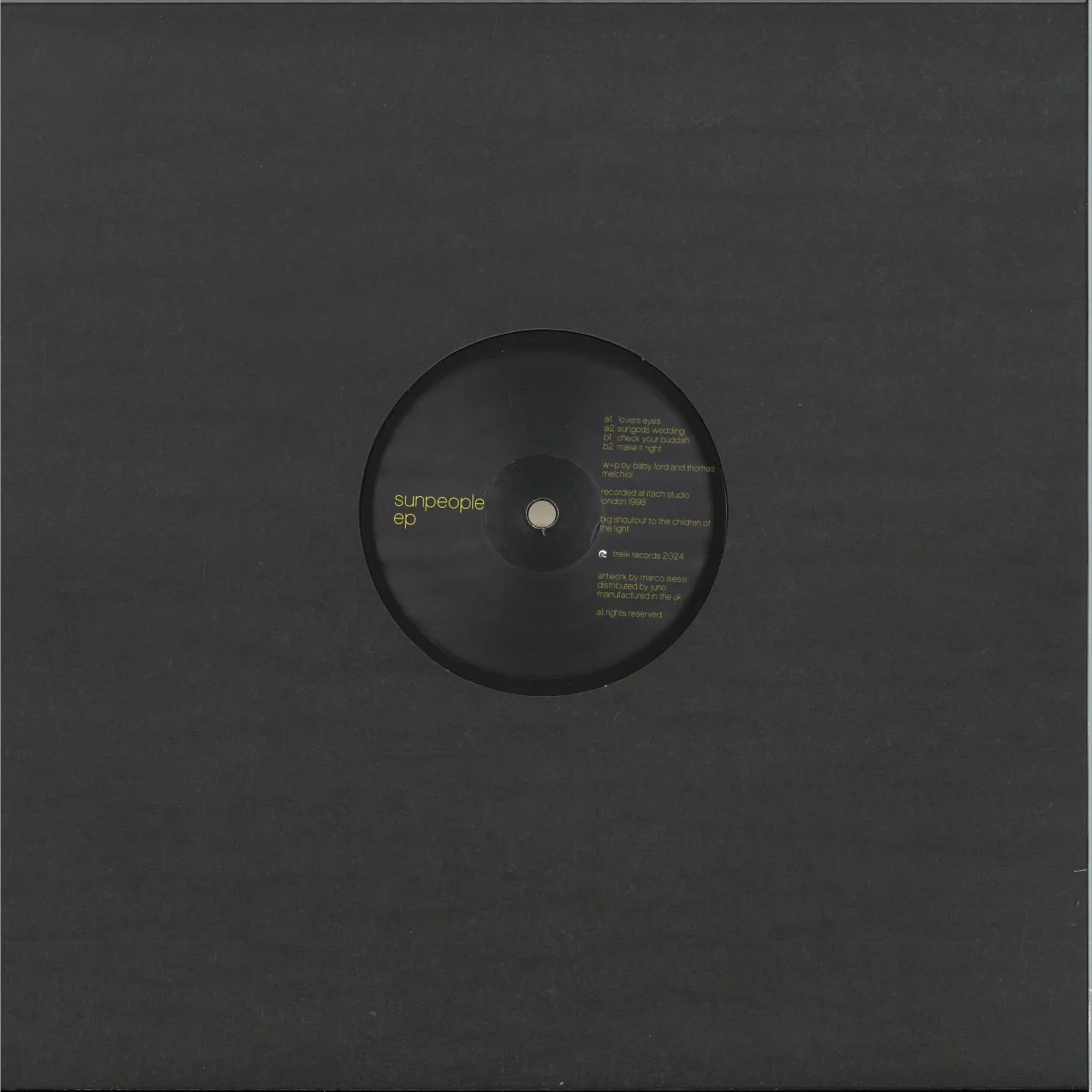 Back cover — Sunpeople — Sunpeople EP