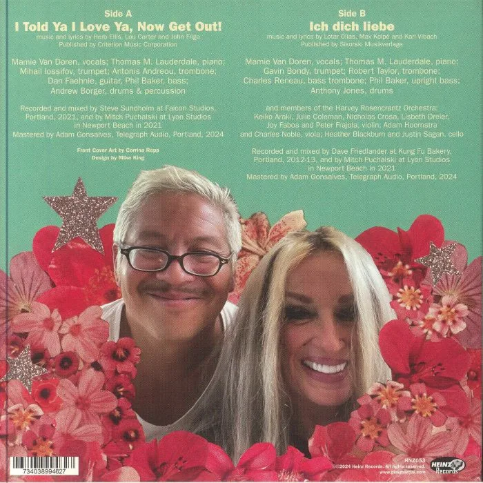 Обратная сторона обложки — MAMIE VAN DOREN with PINK MARTINI — I Told Ya I Love Ya Now Get Out!