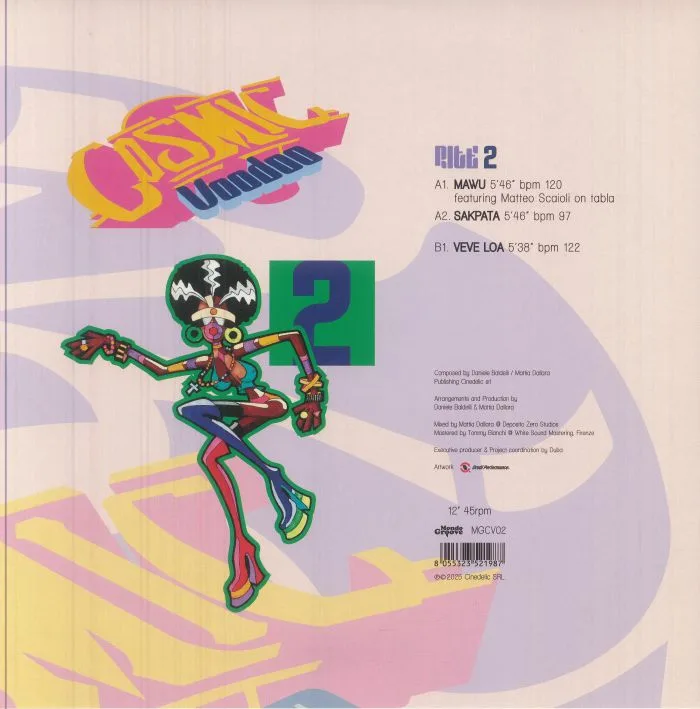 Back cover — Daniele BALDELLI / MATTIA DALLARA — Cosmic Voodoo