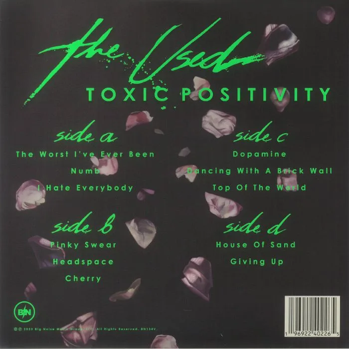Back cover — The USED — Toxic Positivity