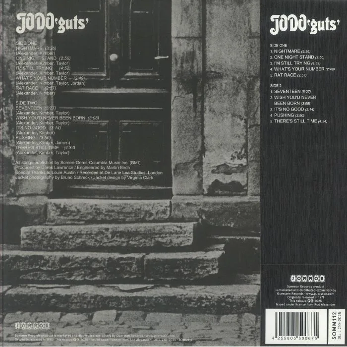 Обратная сторона обложки — JODO — Guts (reissue)