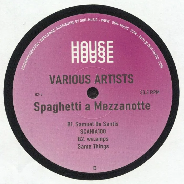 Обратная сторона обложки — The MECHANICAL MAN / HEAT ALLIANCE / SAMUELE DE SANTIS / WE AMPS — Spaghetti A Mezzanotte