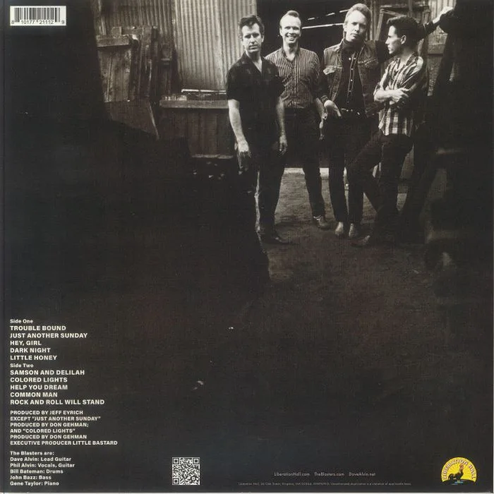Back cover — The BLASTERS — Hard Line (reissue)