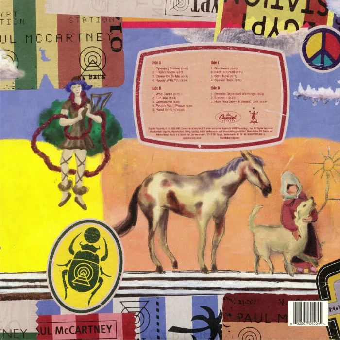 Обратная сторона обложки — Paul McCARTNEY — Egypt Station (Deluxe Edition)