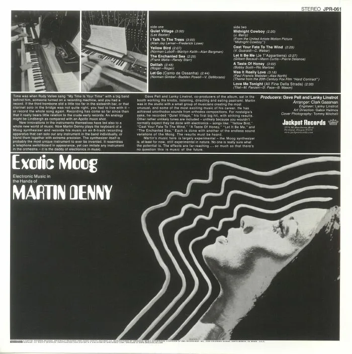 Обратная сторона обложки — Martin DENNY — Exotic Moog (reissue)