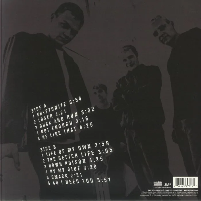 Обратная сторона обложки — 3 DOORS DOWN — The Better Life (reissue)