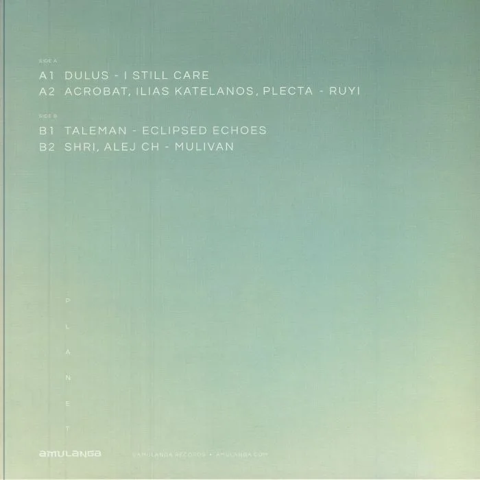 Обратная сторона обложки — Dulus, Acrobat, Plecta, Ilias Katelanos, Taleman, Shri, Alej CH — AML006