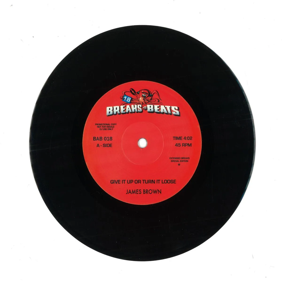 Front cover — James Brown / DURALCHA — GIVE IT UP OR TURN IT LOOSE / GHET-TO FUNK (7")